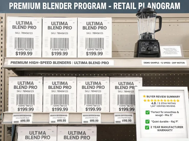 Retail blender planogram case study