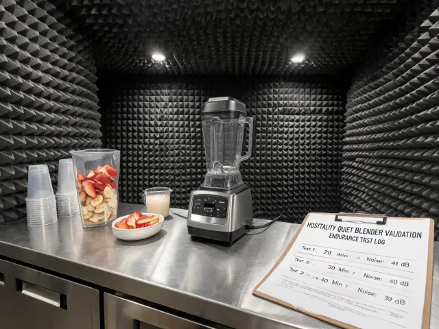 Hospitality quiet blender case study